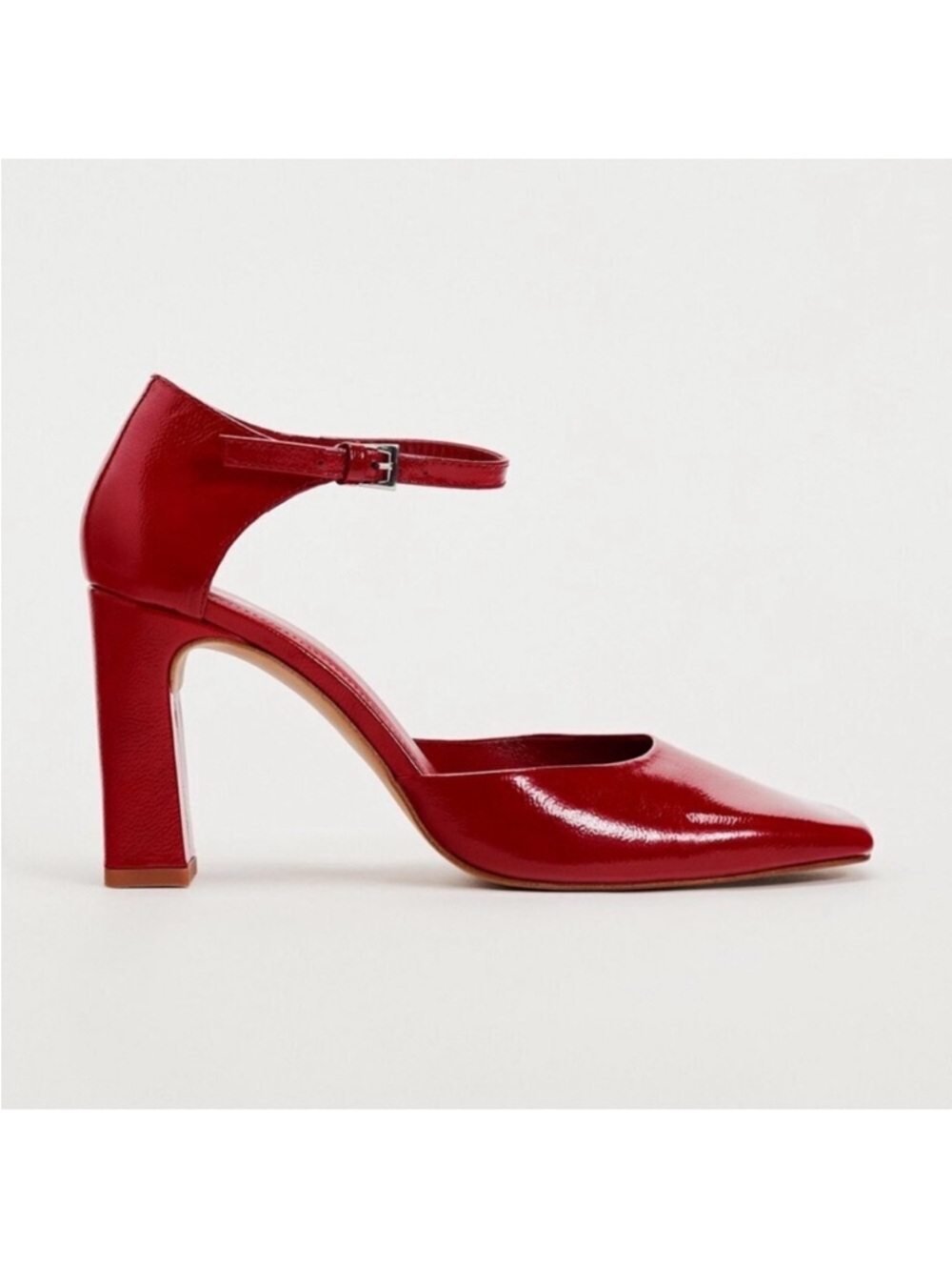 ZARA 100% LEATHER HEEL SHOES